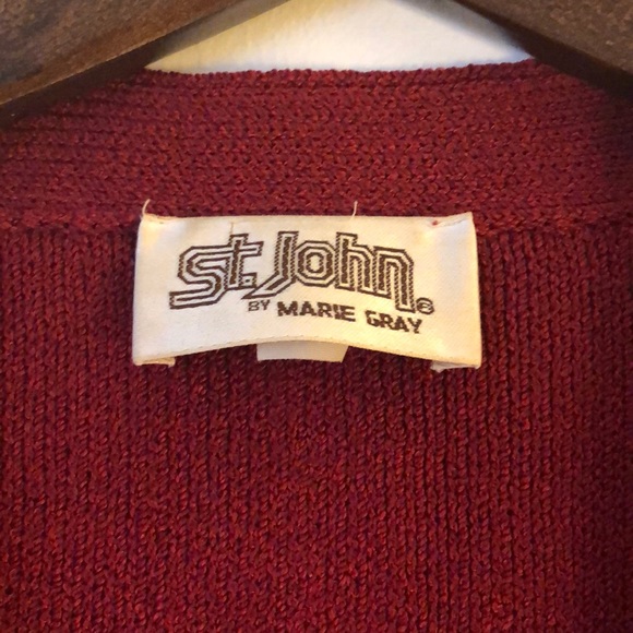 Vintage St John Marie Gray Collection Knit Dress - Picture 2 of 4